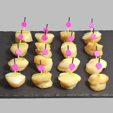 Pics de Noix de Saint-Jacques et pomme Granny