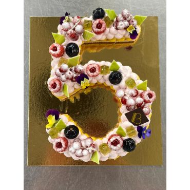 Cours Number cake fruits exotiques et framboise