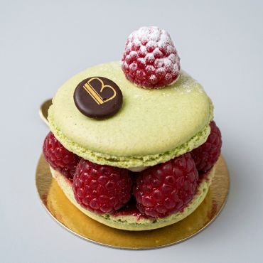 Macaron Framboise Anis Individuel